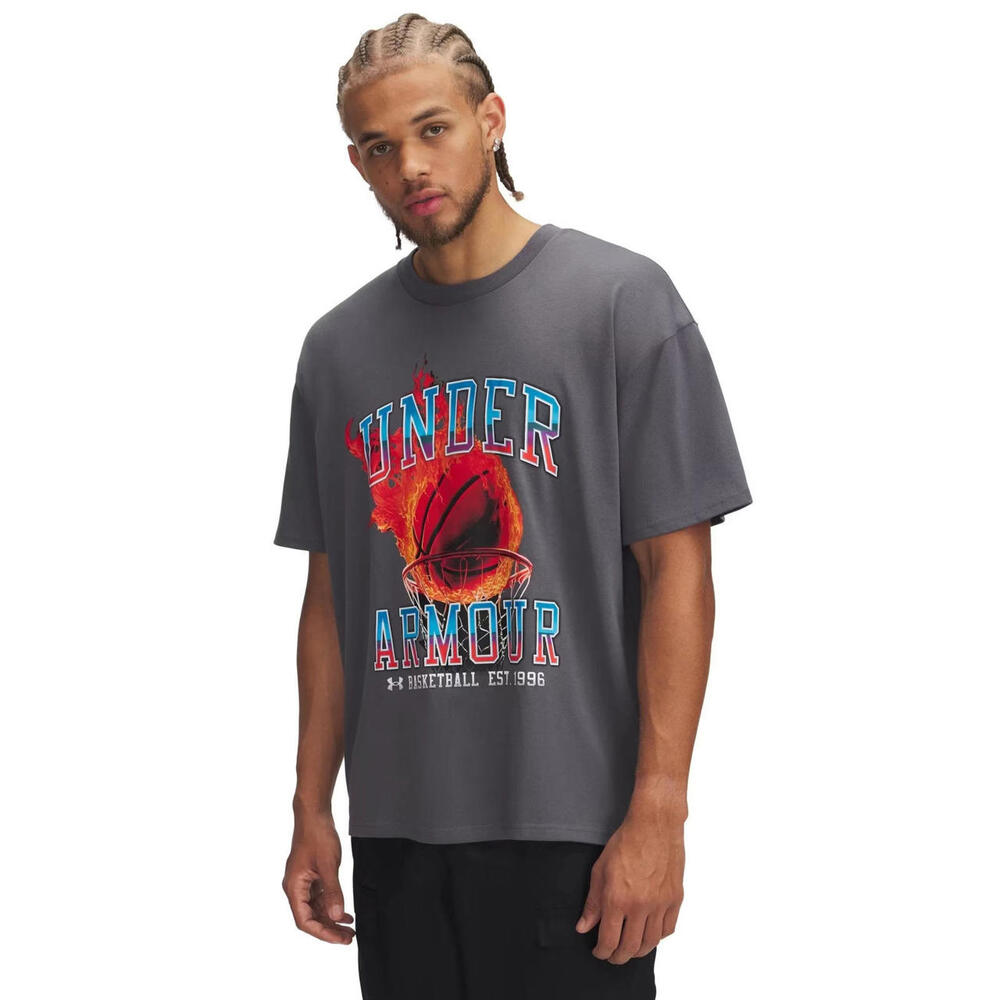 UA Men's Heavyweight Hoops Retro Short‎ Sleeve - SP